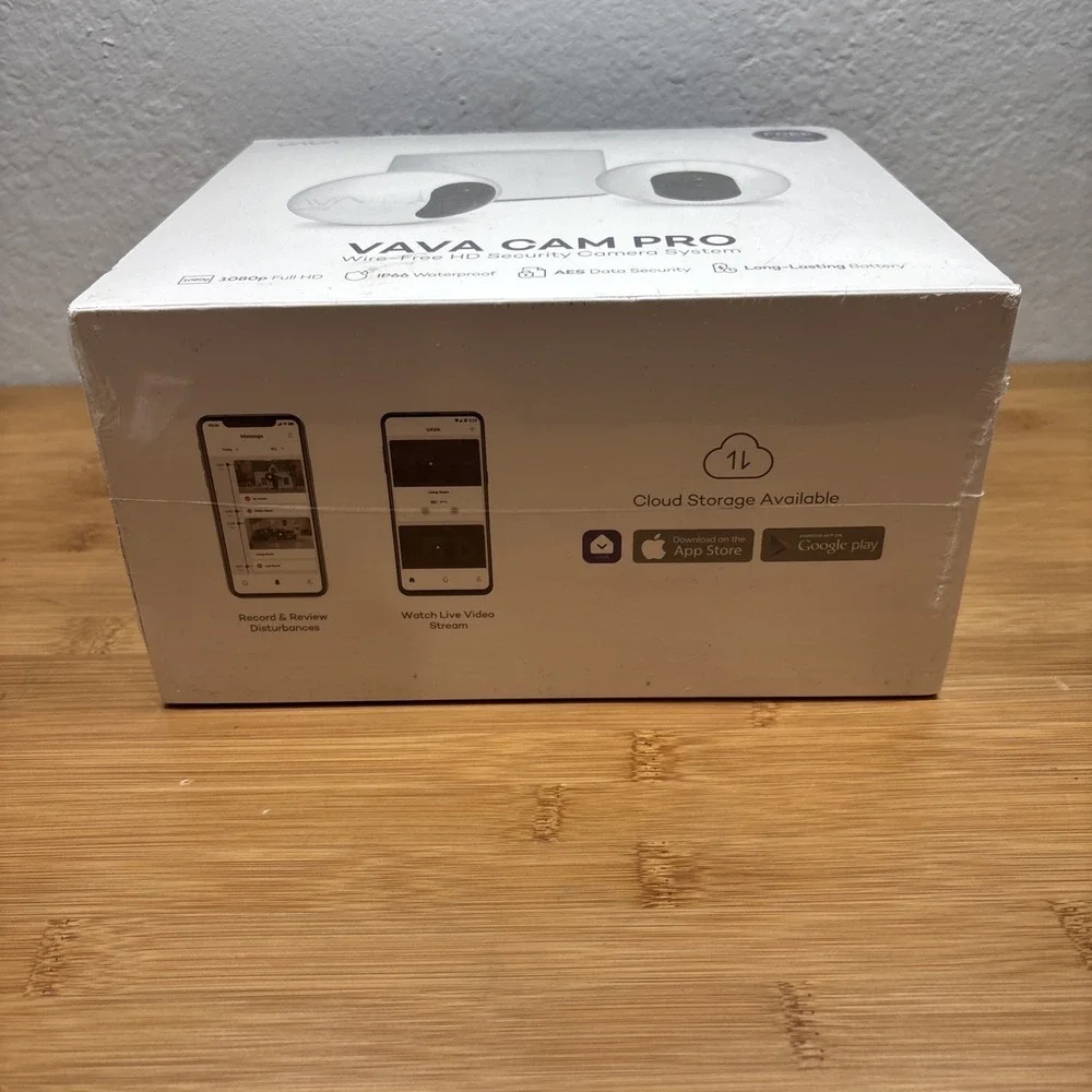 VAVA VA-HS003 CAM PRO 1080 WIRE-FREE HD SECURITY CAMERA SYSTEM- New Still Sealed